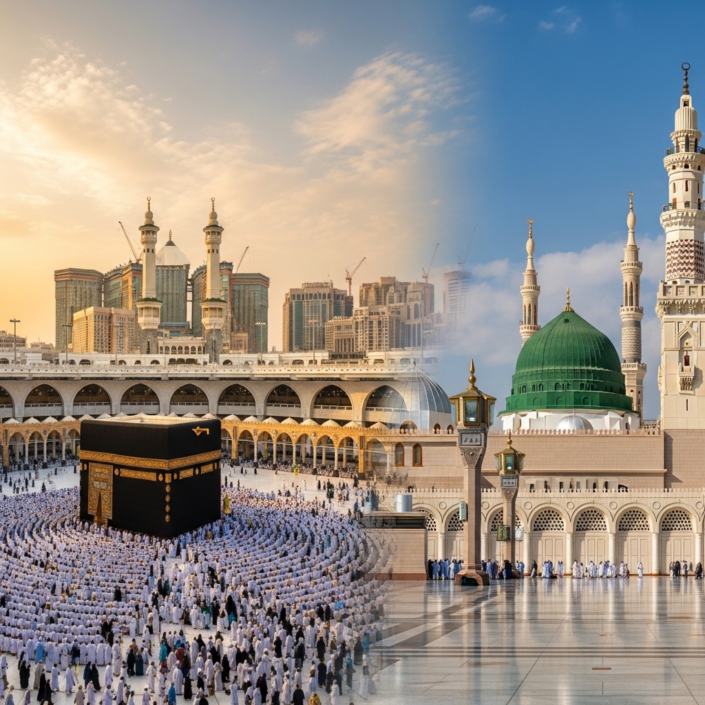 Pilgrims visiting Makkah for Umrah